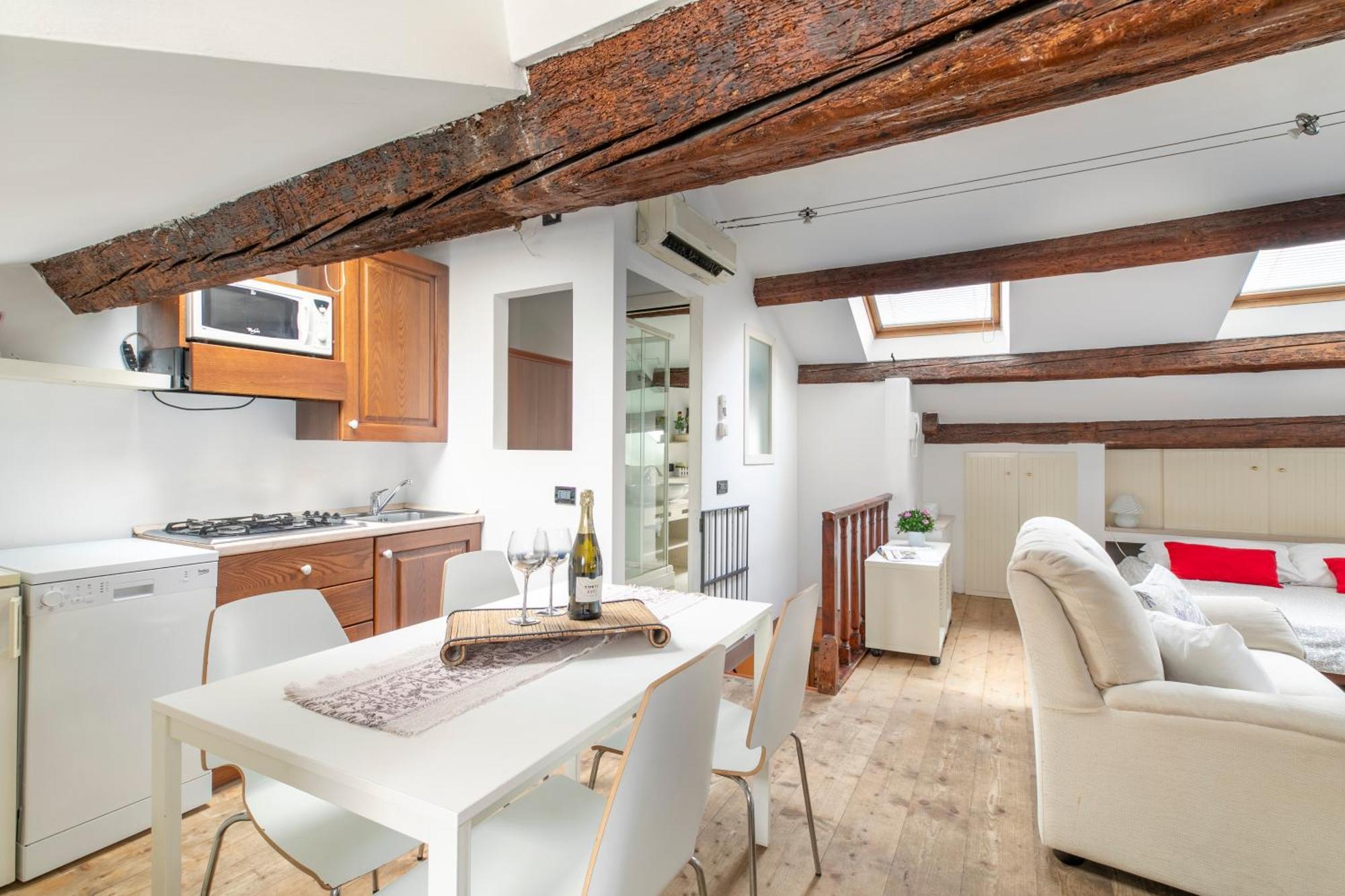 Nice Lovely Attic For 4 Person With Wifi - A/C Venedig Exterior foto