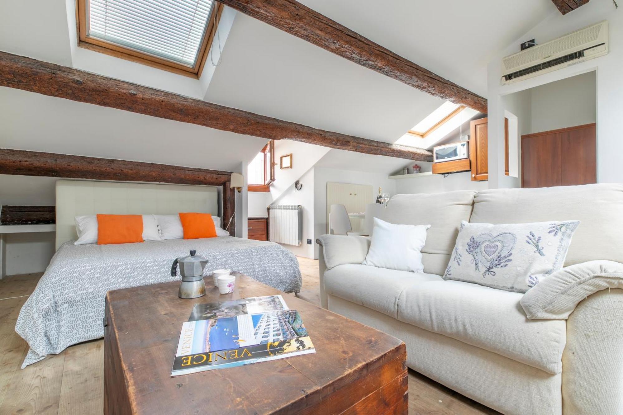 Nice Lovely Attic For 4 Person With Wifi - A/C Venedig Exterior foto