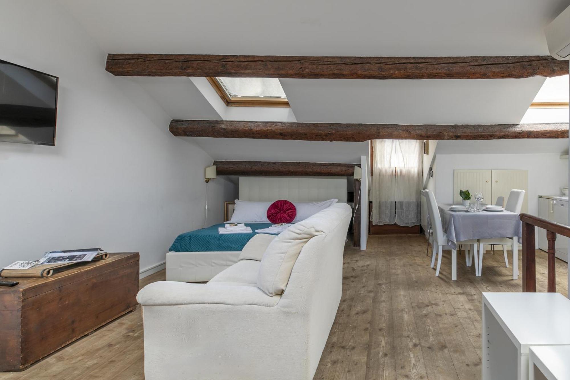 Nice Lovely Attic For 4 Person With Wifi - A/C Venedig Exterior foto