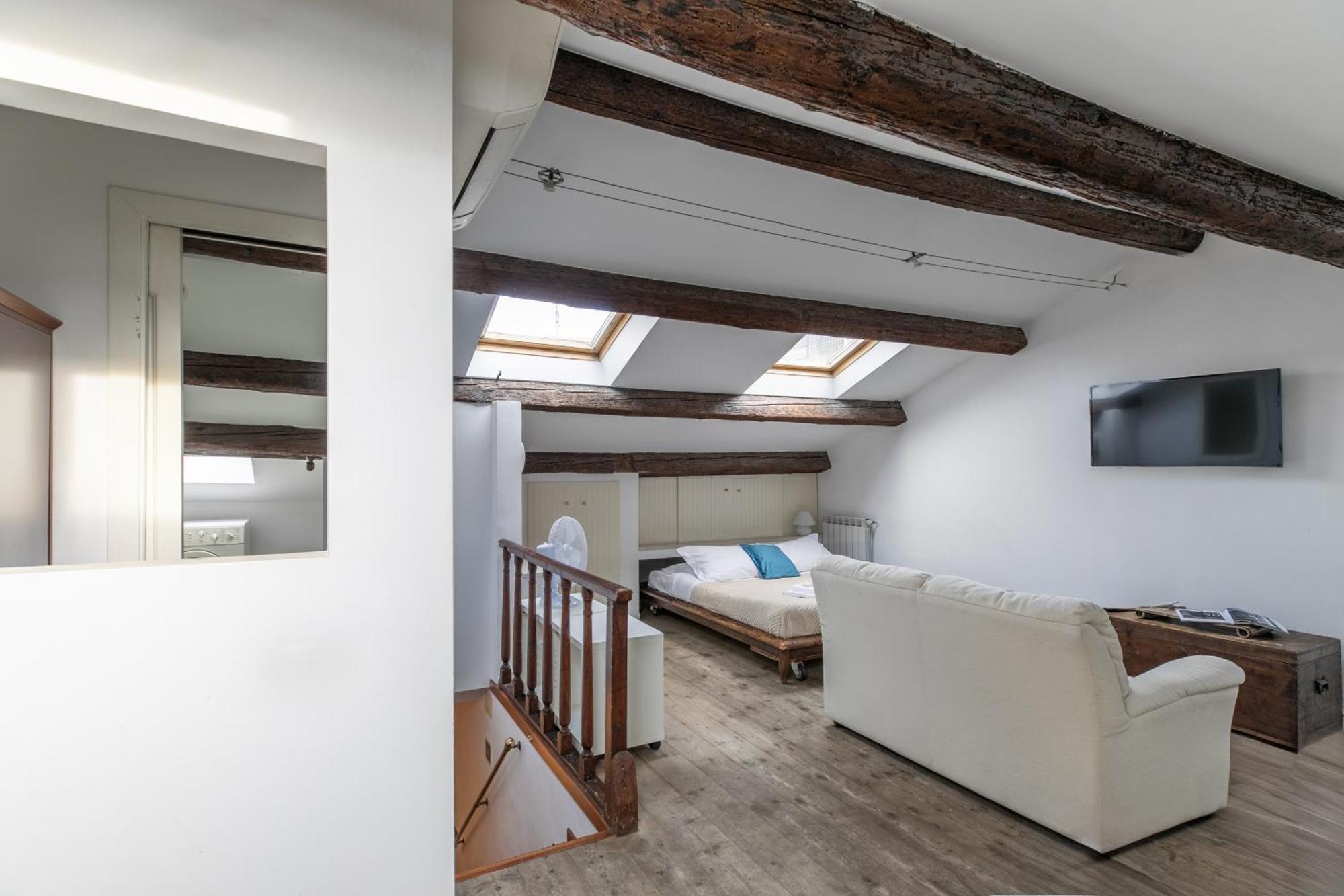 Nice Lovely Attic For 4 Person With Wifi - A/C Venedig Exterior foto