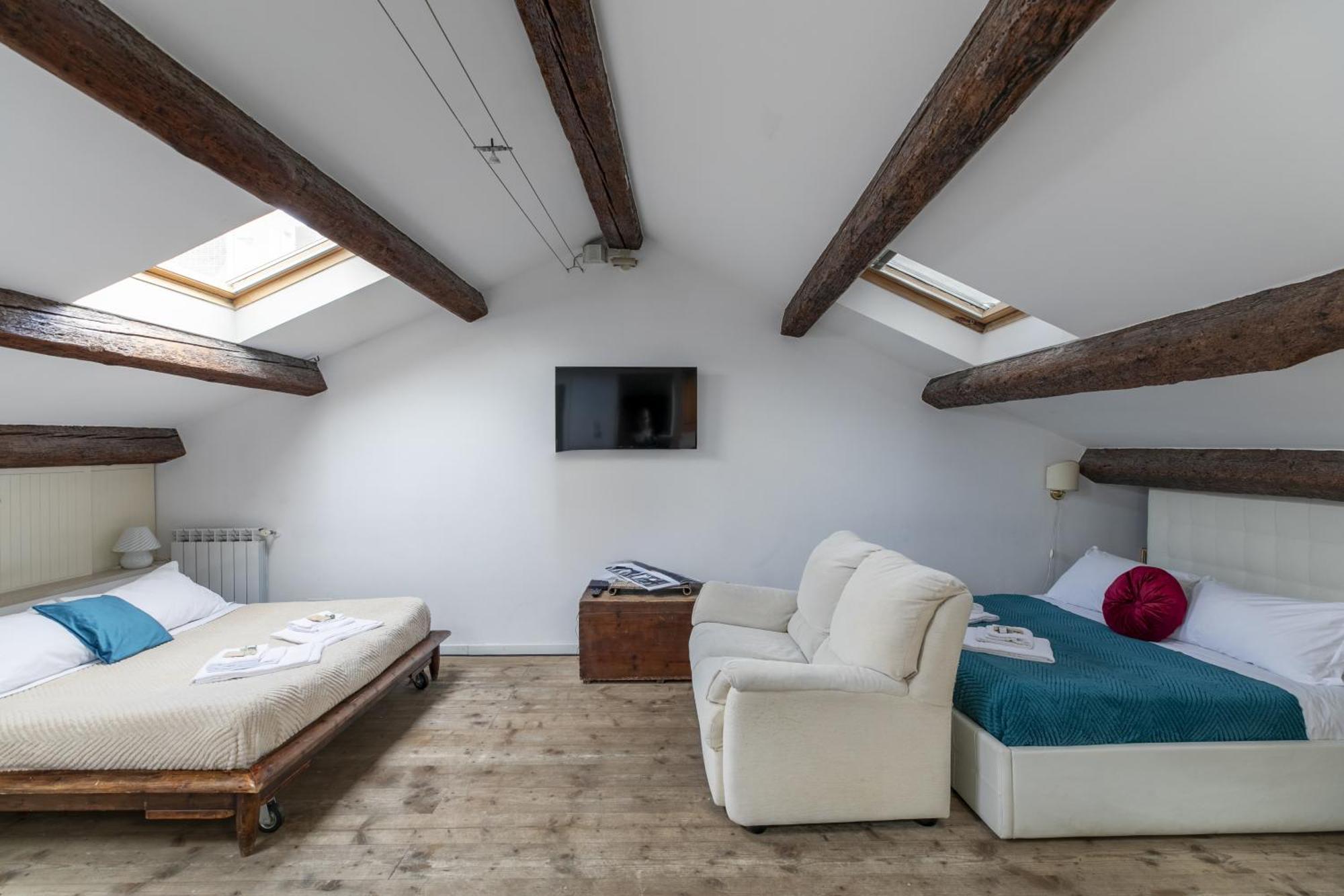 Nice Lovely Attic For 4 Person With Wifi - A/C Venedig Exterior foto